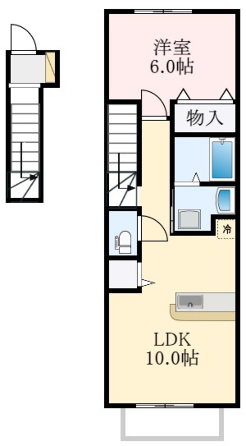 間取図 泉北高速鉄道/深井駅 徒歩17分 2階 築21年