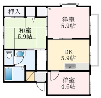 間取図 サンモール*