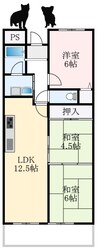 ギャレ金剛 3LDKの間取り