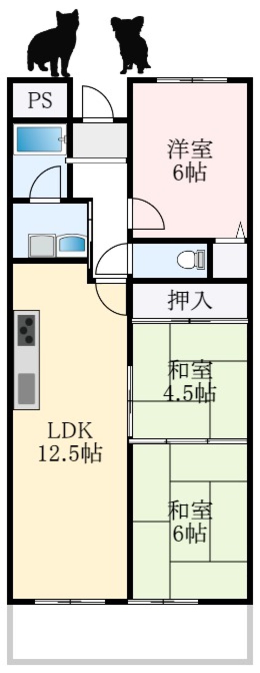 間取図 ギャレ金剛