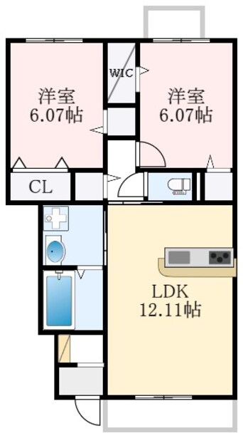 間取図 南海高野線/千代田駅 徒歩10分 1階 築1年