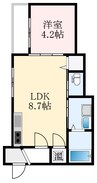 南海高野線/初芝駅 徒歩10分 3階 1年未満 1LDKの間取り