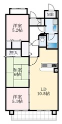 シャルマン和泉の間取図