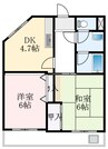 泉北高速鉄道/深井駅 徒歩10分 2階 築39年 2DKの間取り