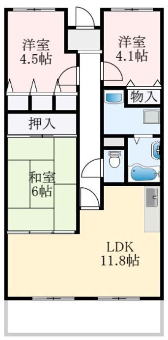 間取図 パストラル和泉