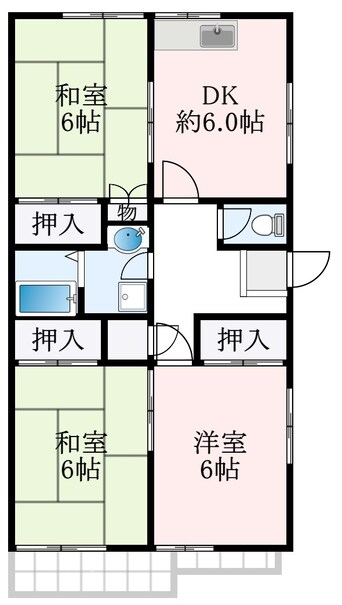 間取図 安村ハイツ