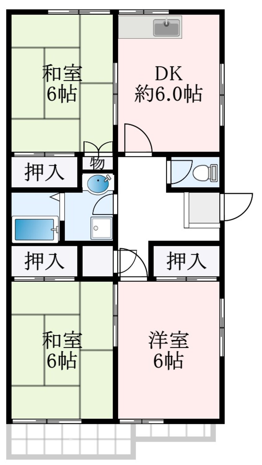 間取図 安村ハイツ