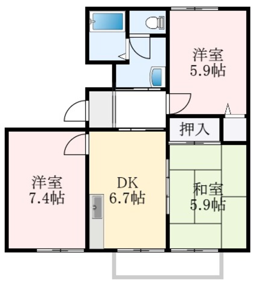 間取図 サンモール*