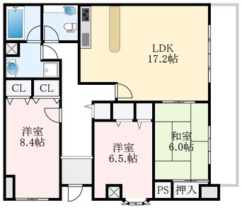 間取図 メゾンドール錦織公園