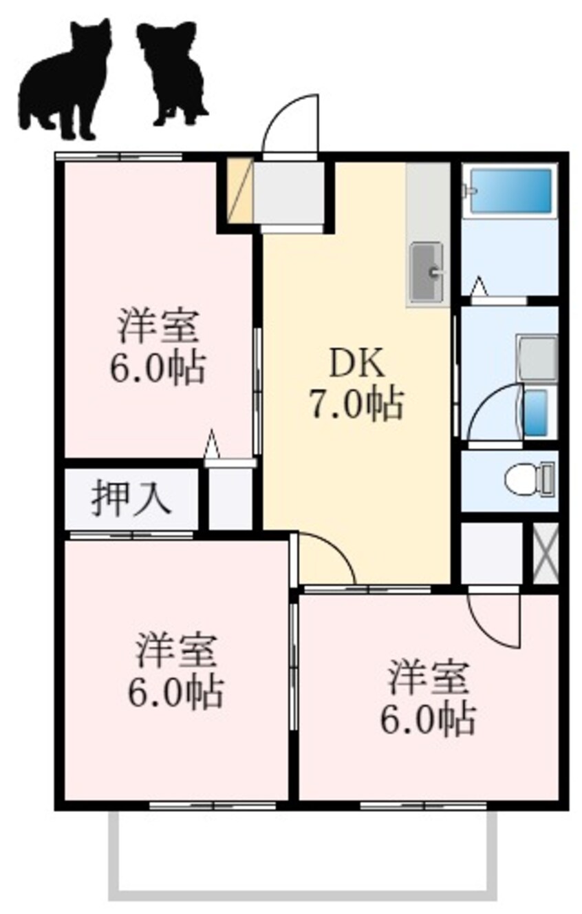 間取図 サンメゾン太子