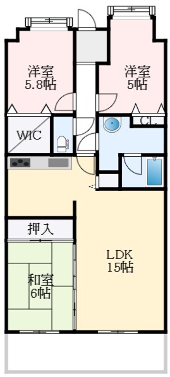 間取図 南海高野線/千代田駅 徒歩28分 10階 築26年