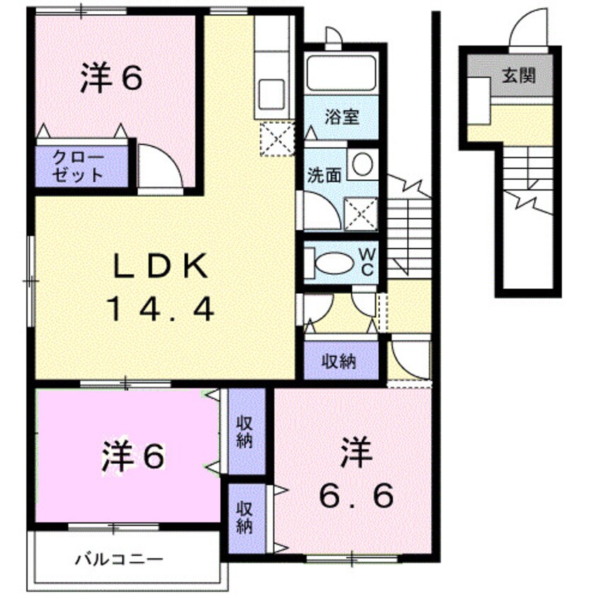 間取図 シャン・ド・フルール