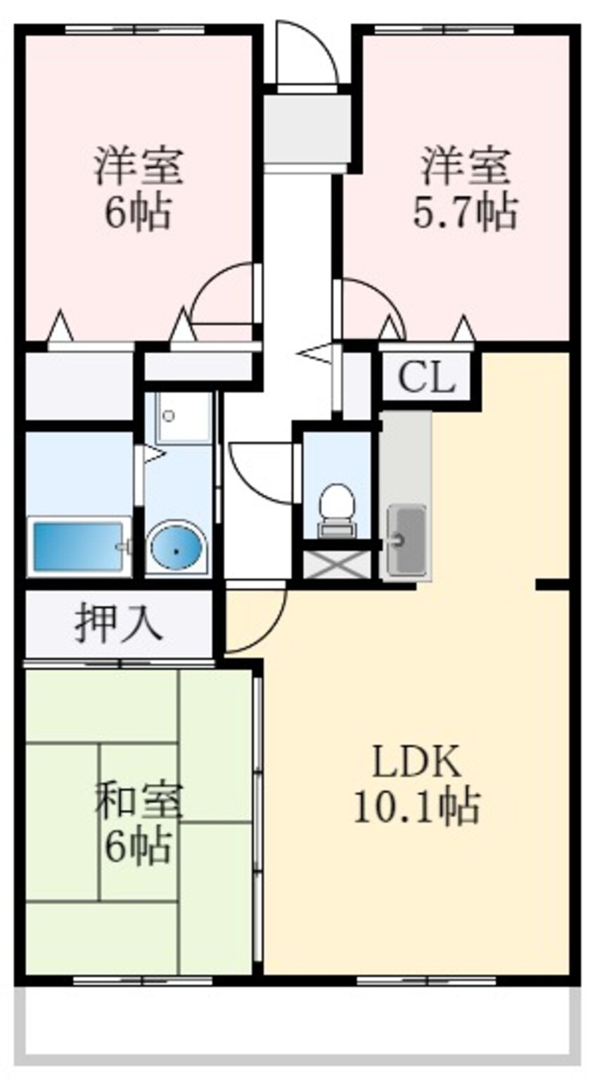 間取図 ノイ初芝