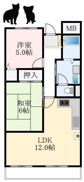 間取図 ヴィレジア(旧館)