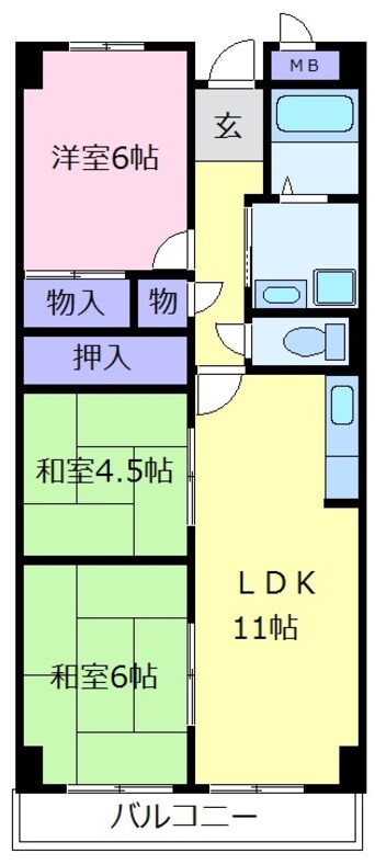 間取図 南海高野線/北野田駅 徒歩28分 2階 築29年