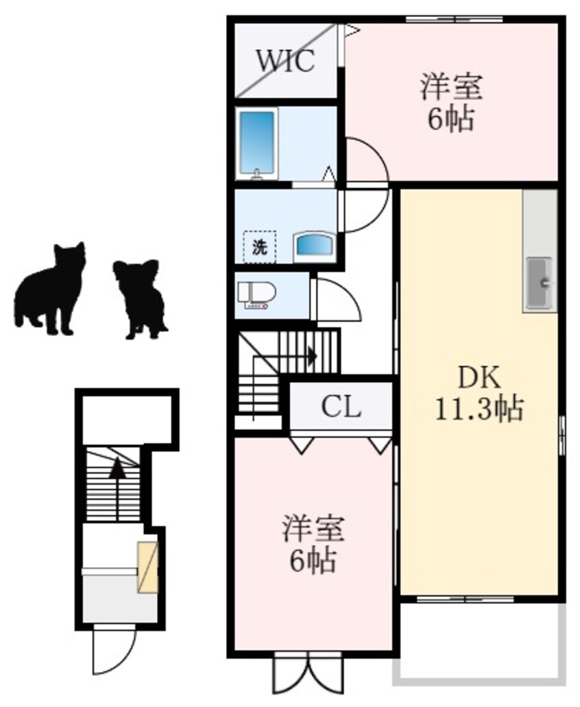 間取図 メゾンセルバン