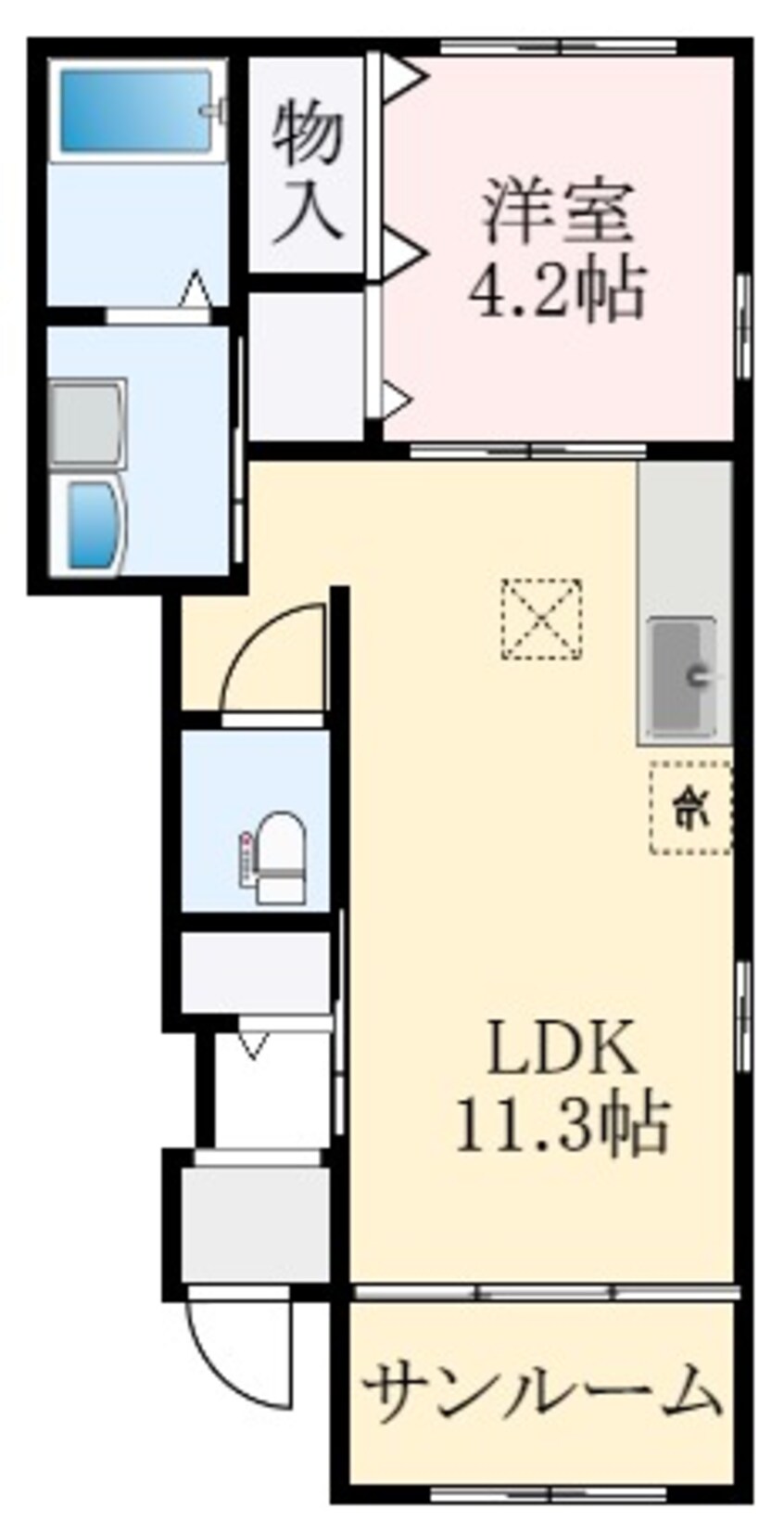 間取図 南海高野線/萩原天神駅 徒歩16分 1階 築8年