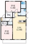 ソレイユヴィラ 2LDKの間取り