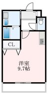 エレガント 1Rの間取り