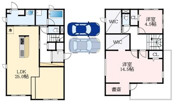 間取図 近鉄長野線/滝谷不動駅 徒歩8分 1-2階 築3年