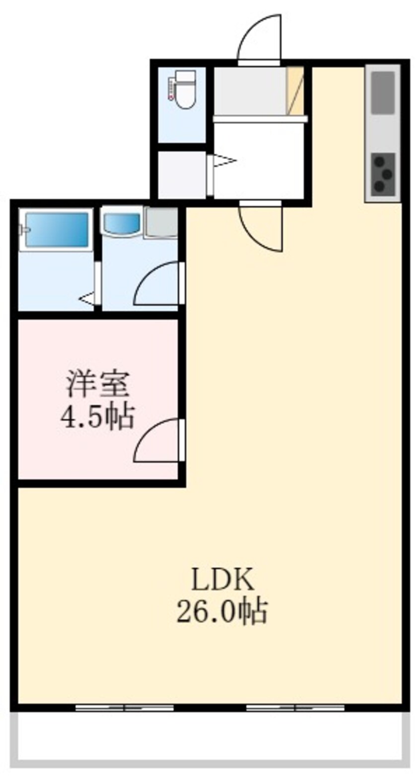 間取図 泉北高速鉄道/深井駅 徒歩3分 3階 築37年