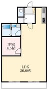 泉北高速鉄道/深井駅 徒歩3分 3階 築37年 1LDKの間取り