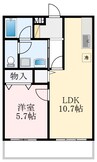 カンターレ鶯谷I番館 1LDKの間取り