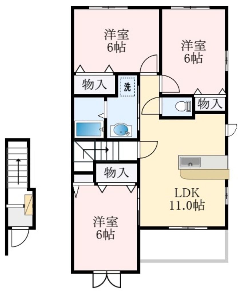 間取図 ソレイユ・イーストB