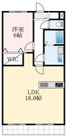 コーポ山内 1LDKの間取り