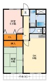 ハイマート宮山台 2LDKの間取り