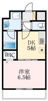 近鉄長野線/喜志駅 徒歩4分 3階 築21年 1DKの間取り