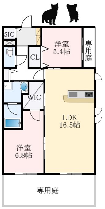 間取図 南海高野線/萩原天神駅 徒歩13分 1階 建築中