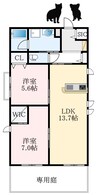 南海高野線/萩原天神駅 徒歩13分 1階 建築中 2LDKの間取り