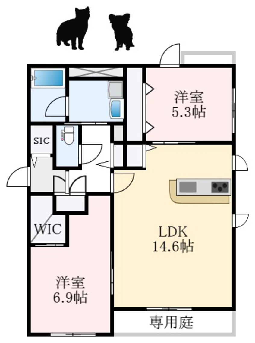 間取図 南海高野線/萩原天神駅 徒歩13分 1階 建築中