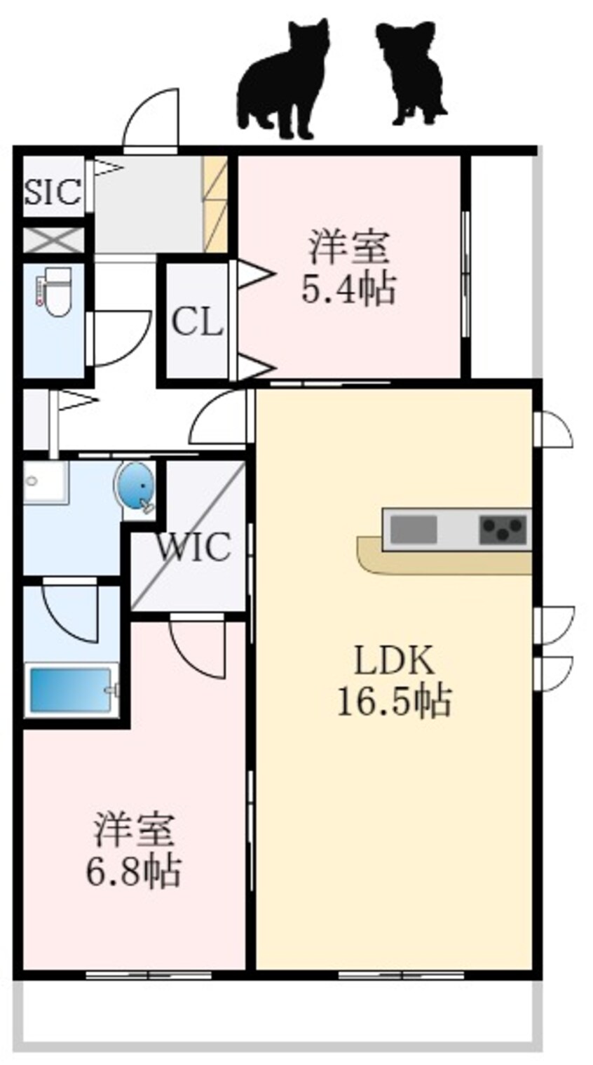 間取図 南海高野線/萩原天神駅 徒歩13分 2階 建築中