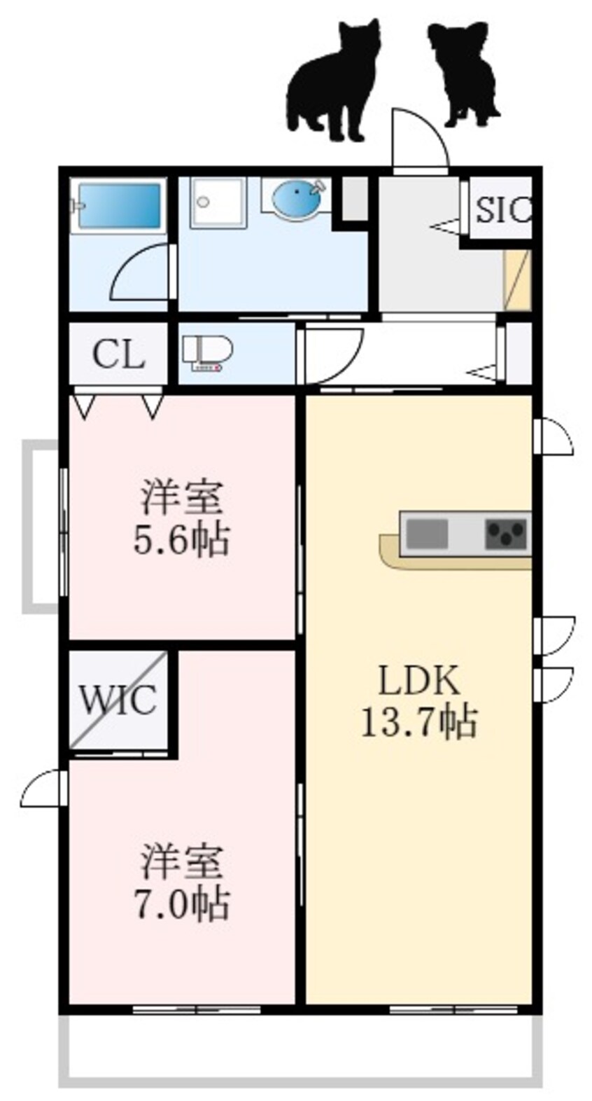 間取図 南海高野線/萩原天神駅 徒歩13分 2階 建築中