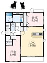 南海高野線/萩原天神駅 徒歩13分 2階 建築中 2LDKの間取り