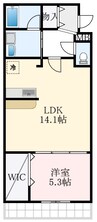 南海高野線/北野田駅 徒歩15分 2階 築16年 1LDKの間取り