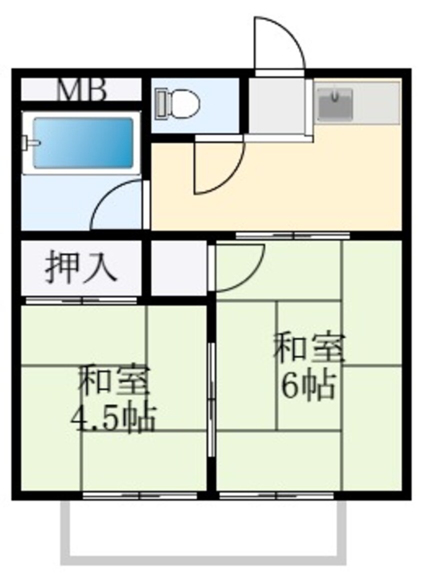 間取図 ハイツ高倉台