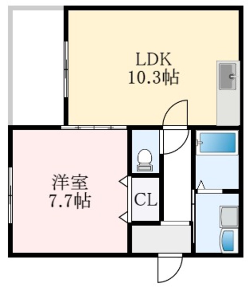 間取図 フジパレス奏