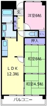 ボナージュ石橋 3LDKの間取り