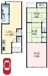 南海高野線/萩原天神駅 徒歩16分 1-2階 築50年 3LDKの間取り