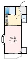 川辺ビル 1Kの間取り