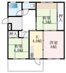 金剛第二住宅147棟 3Kの間取り