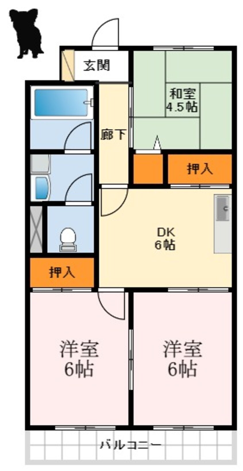 間取図 コートビレッヂ赤塚