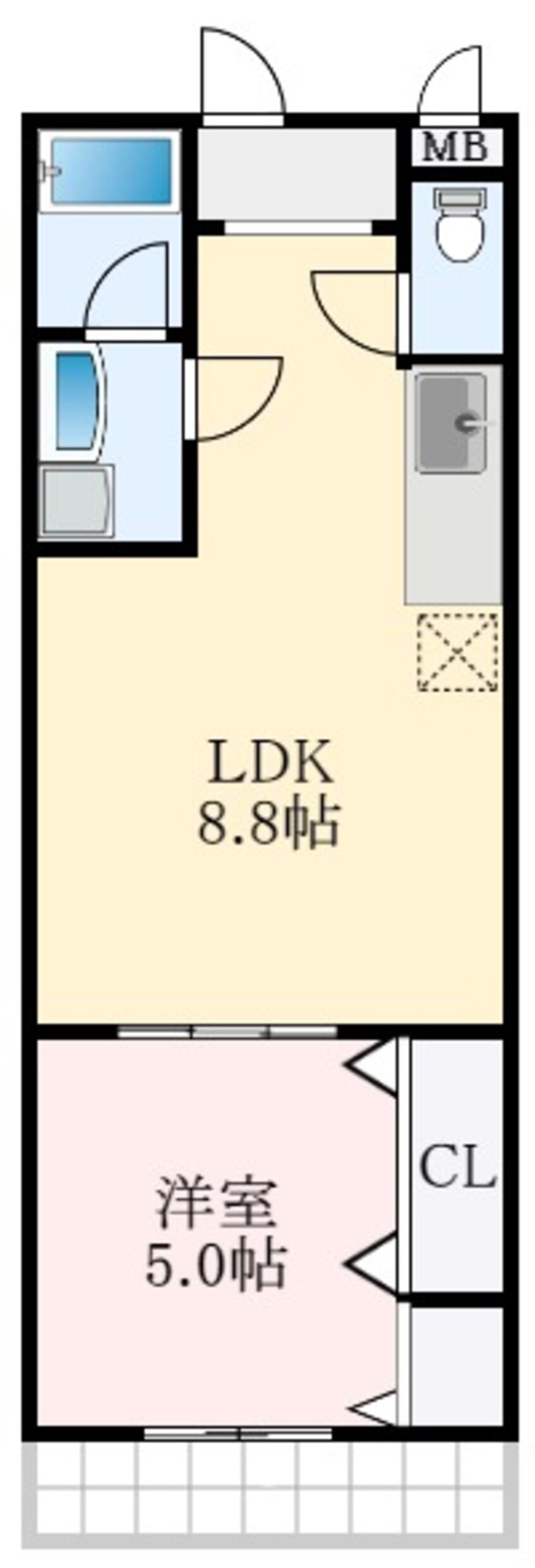 間取図 フジパレス和泉中央Ⅱ番館