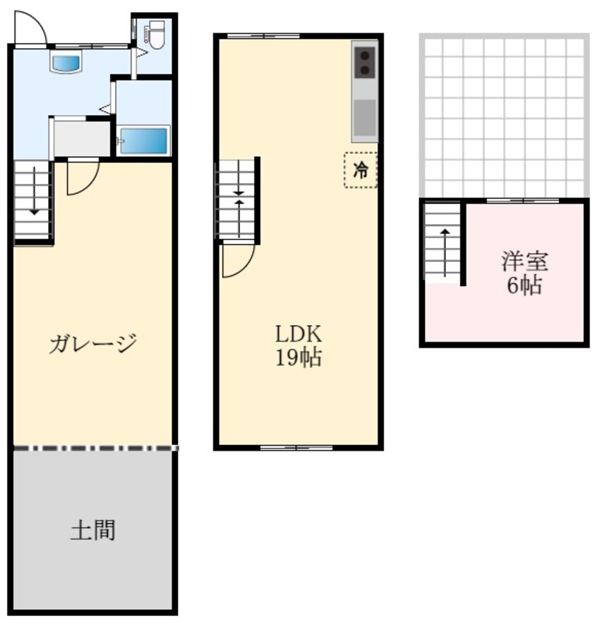 間取図 南海高野線/初芝駅 徒歩6分 1-3階 築49年