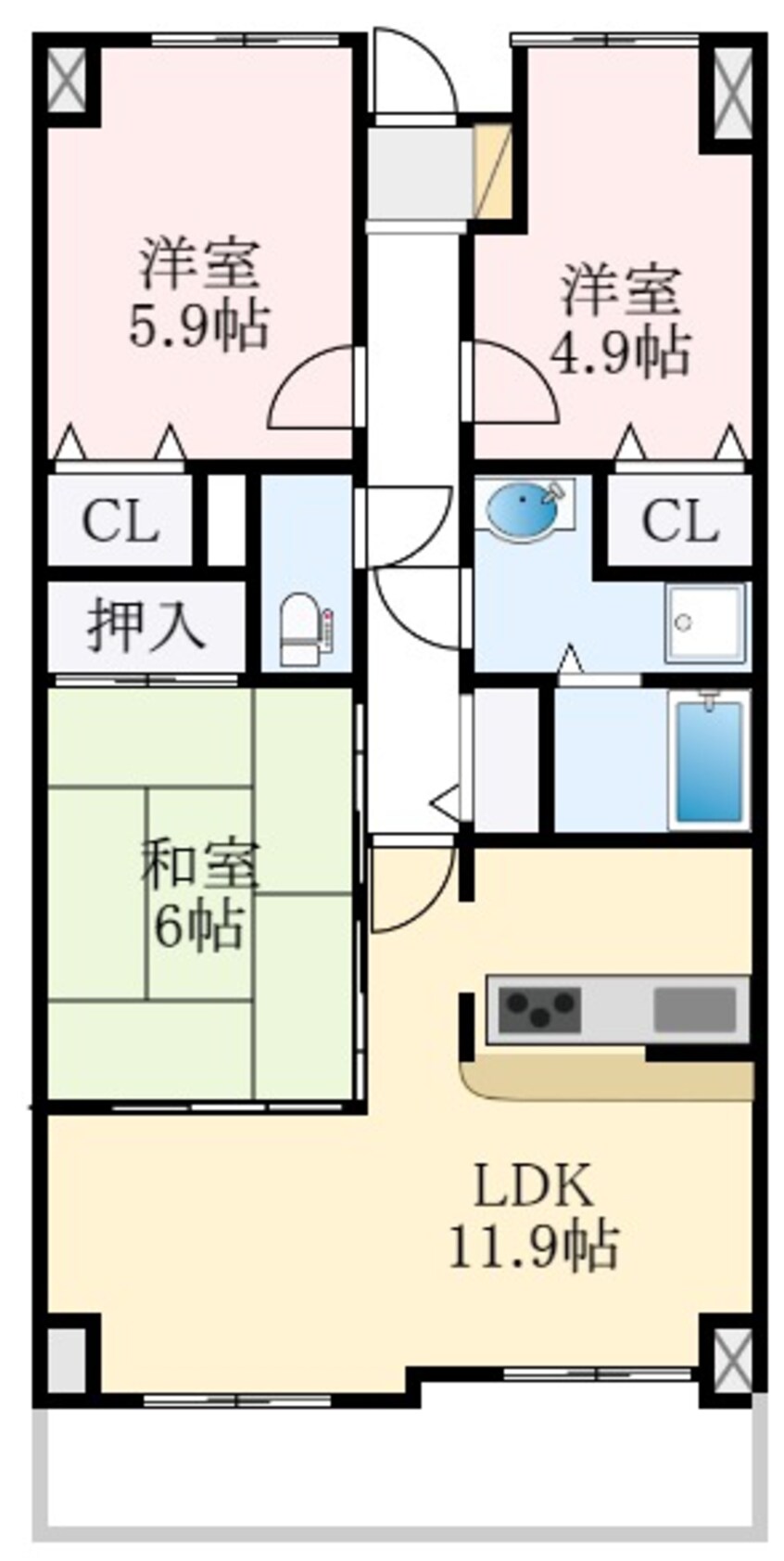 間取図 藤和ハイツタウン和泉中央