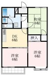 南海高野線/狭山駅 徒歩16分 2階 築33年 3DKの間取り