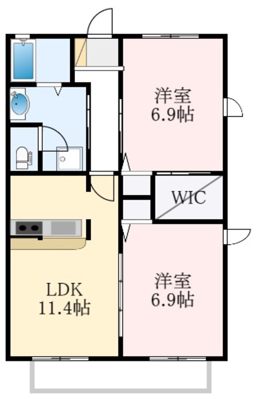 間取図 ジョイ初芝荘園